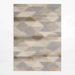 inny Dywany Zewnętrzne|Dywany Zewnętrzne^Dywan geometryczny KEMET ROMBY, szaro-beżowy, 200x280 cm