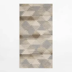 inny Chodniki|Dywany Zewnętrzne^Dywan geometryczny KEMET ROMBY, szaro-beżowy, 80x150 cm