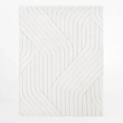 Clearance inny Dywan geometryczny PORTO, biało-kremowy, 160x230 cm