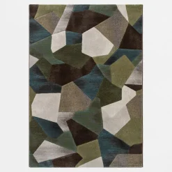Discount inny Dywan geometryczny zielony SORRENTO 160x230 cm