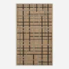 Outlet inny Dywan w kratę beżowy JUTA 50x80 cm