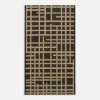 New inny Dywan w kratę czarny JUTA 50x80 cm