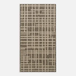 Discount inny Dywan w kratę szary JUTA 80x150 cm
