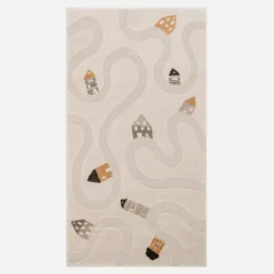 Dzieci inny Dywany Dziecięce|Dywany^Dywan w miasteczko beżowy KIDY 80x150 cm