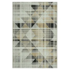inny Chodniki|Dywany Zewnętrzne^Dywan w trójkąty szaro-żółty MALTA 80x150 cm