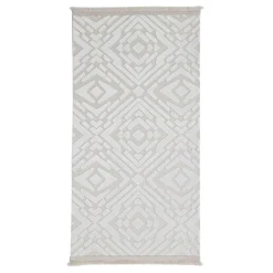 Chodniki|Dywany Z Krótkim Włosiem^Dywan z połyskującym wzorem 3D kremowy ETNA 80x150 cm