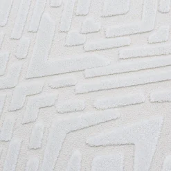 Chodniki|Dywany Z Krótkim Włosiem^Dywan z połyskującym wzorem 3D kremowy ETNA 80x150 cm