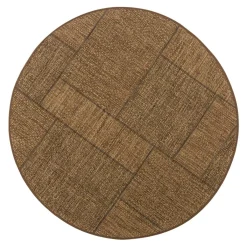 Outlet Dywan zewnętrzny okrągły geometryczny YUTA 120 cm