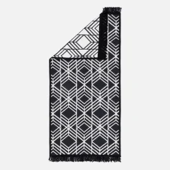 inny Dywaniki^Dywanik geometryczny czarno-biały ALBORG 50x80 cm