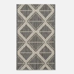 Sale Dywanik geometryczny szary JUTA 60x100 cm