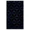 inny Dywaniki^Dywanik geometryczny TULSA granatowy 60x100 cm