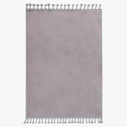 Hot Dywanik z frędzlami szary PULLY 60x100 cm