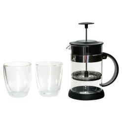 Dzbanki I Karafki^Dzbanek z zaparzaczem i 2 szklanki termiczne 300 ml