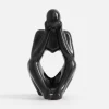Best inny Figurka dekoracyjna czarna MYŚLĄCY CZŁOWIEK 19 cm