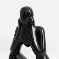 Best inny Figurka dekoracyjna czarna MYŚLĄCY CZŁOWIEK 19 cm