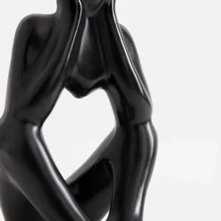 Best inny Figurka dekoracyjna czarna MYŚLĄCY CZŁOWIEK 19 cm