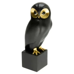 Clearance inny Figurka dekoracyjna czarna SOWA 27 cm