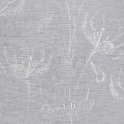 Hot Eurofirany Firana na przelotkach biało-srebrna AMALIA 140x250 cm