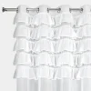 Clearance Eurofirany Firana z falbanami biała AURA 140x250 cm