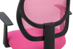 Clearance Fotel biurowy z siatką mesh różowy NOPE
