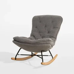 Best inny Fotel bujany jasnoszary DYNI