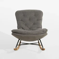 Best inny Fotel bujany jasnoszary DYNI