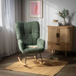 Online inny Fotel bujany JEXLA zielony