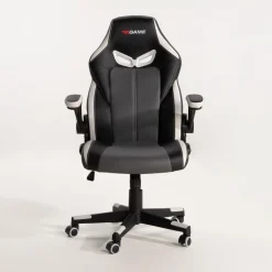 Discount Fotel gamingowy czarno-biały UDANDO