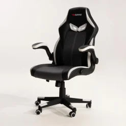 Discount Fotel gamingowy czarno-biały UDANDO
