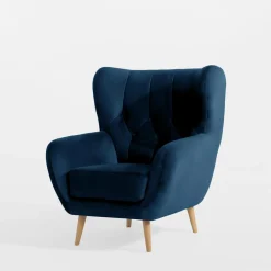 Discount Impresti Fotel granatowy KELSO