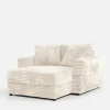 Fotele Wypoczynkowe^Fotel loveseat kremowy NOEMI
