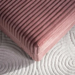 Fotele Wypoczynkowe^Fotel loveseat pudrowy róż NOEMI