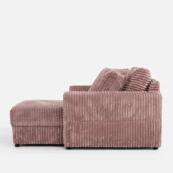 Fotele Wypoczynkowe^Fotel loveseat pudrowy róż NOEMI