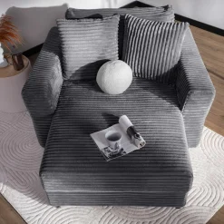 Discount Fotel loveseat szary NOEMI