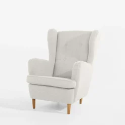Discount inny Fotel uszak jasnobeżowy ESAL