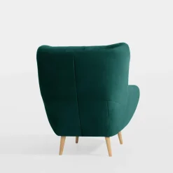 Impresti Fotele Wypoczynkowe^Fotel wypoczynkowy ciemnozielony KELSO