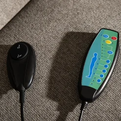 Fotele Wypoczynkowe^Fotel z funkcją relaksu i masażu szary EXOLI
