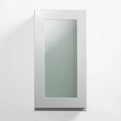 Sale Qubik Front przeszklony PIANTA 40x76,5 szary, wysoki połysk