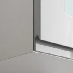 Sale Qubik Front przeszklony PIANTA 40x76,5 szary, wysoki połysk