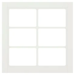 Qubik Fronty Przeszklone^Front szpros HAMPTON 60x59,6 cm ecru