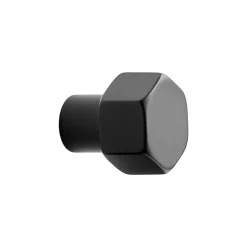 Clearance Gałka PORTO PLUS czarna HEXA 2,7 cm
