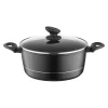 Clearance Garnek aluminiowy czarny DELUX 6,5 l