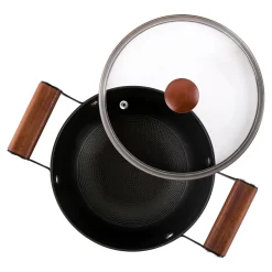 Clearance Garnek żeliwny niski czarny FERRO 3,5 l