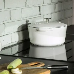 Discount GERLACH Garnek żeliwny z pokrywką NATUR IRON 5l
