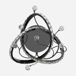 Discount Zumaline Kinkiet LED czarny chrom MAIA z pilotem