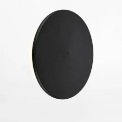 inny Kinkiety^Kinkiet LED okrągły czarny MELUNA fi 25 cm