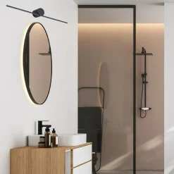 Zumaline Kinkiety^Kinkiet LED 8W czarny CAMARA