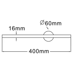 Zumaline Kinkiety^Kinkiet LED 6W czarny TROY 40 cm