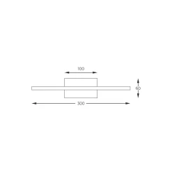 Zumaline Kinkiety^Kinkiet LED złoty ARBI 30 cm
