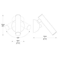Outlet Zumaline Kinkiet LOYA LED W0461-01A-STP7
